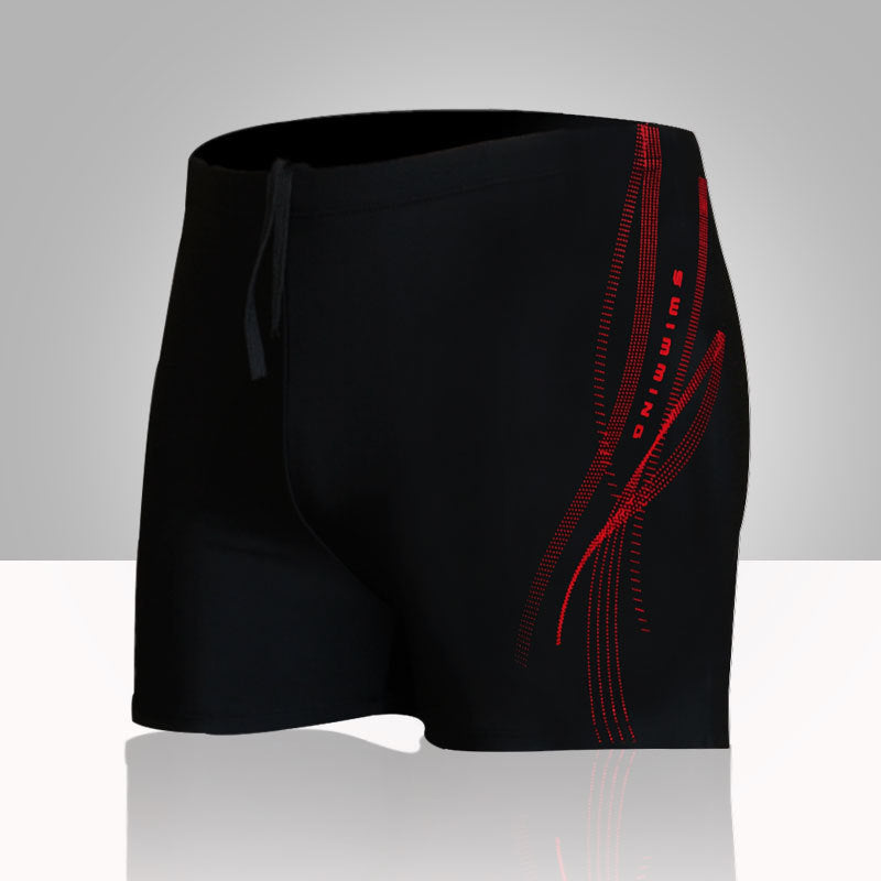 Wholesale Men's Five Points Swim Trunks Boxer Anti-Embarrassment Quick-drying Large Swimwear